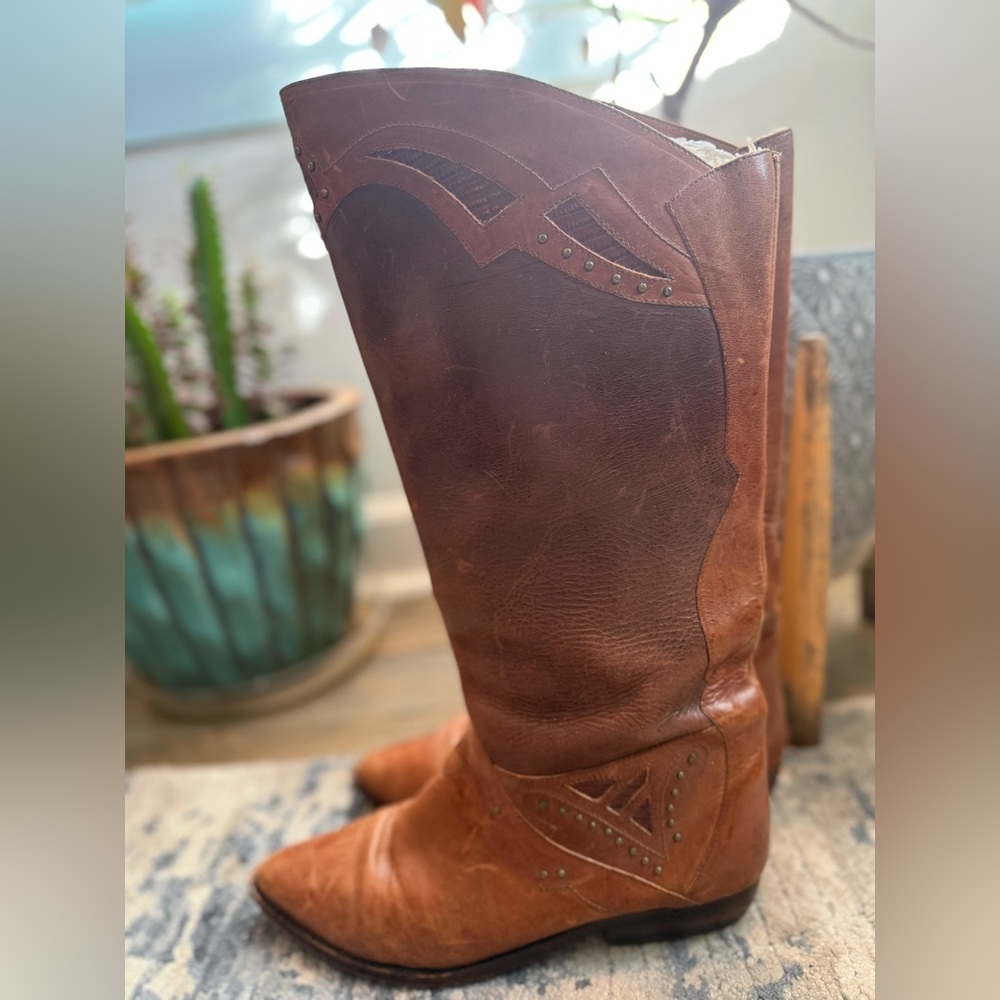 Vintage 1970’s Circle S Brown Leather Western Boots - Picture 4 of 10
